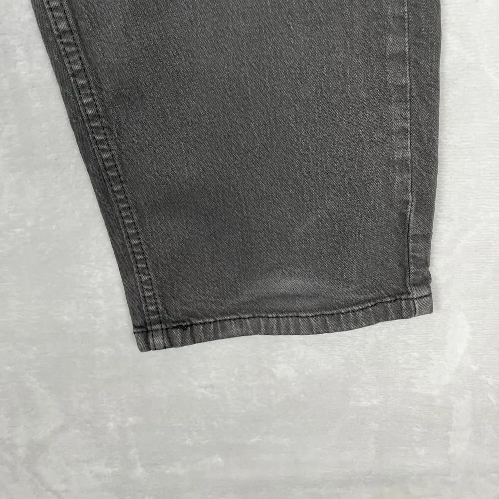 Levi's 505 Jeans Mens 36x32 Gray Regular Straight Denim Charcoal Wash Pants